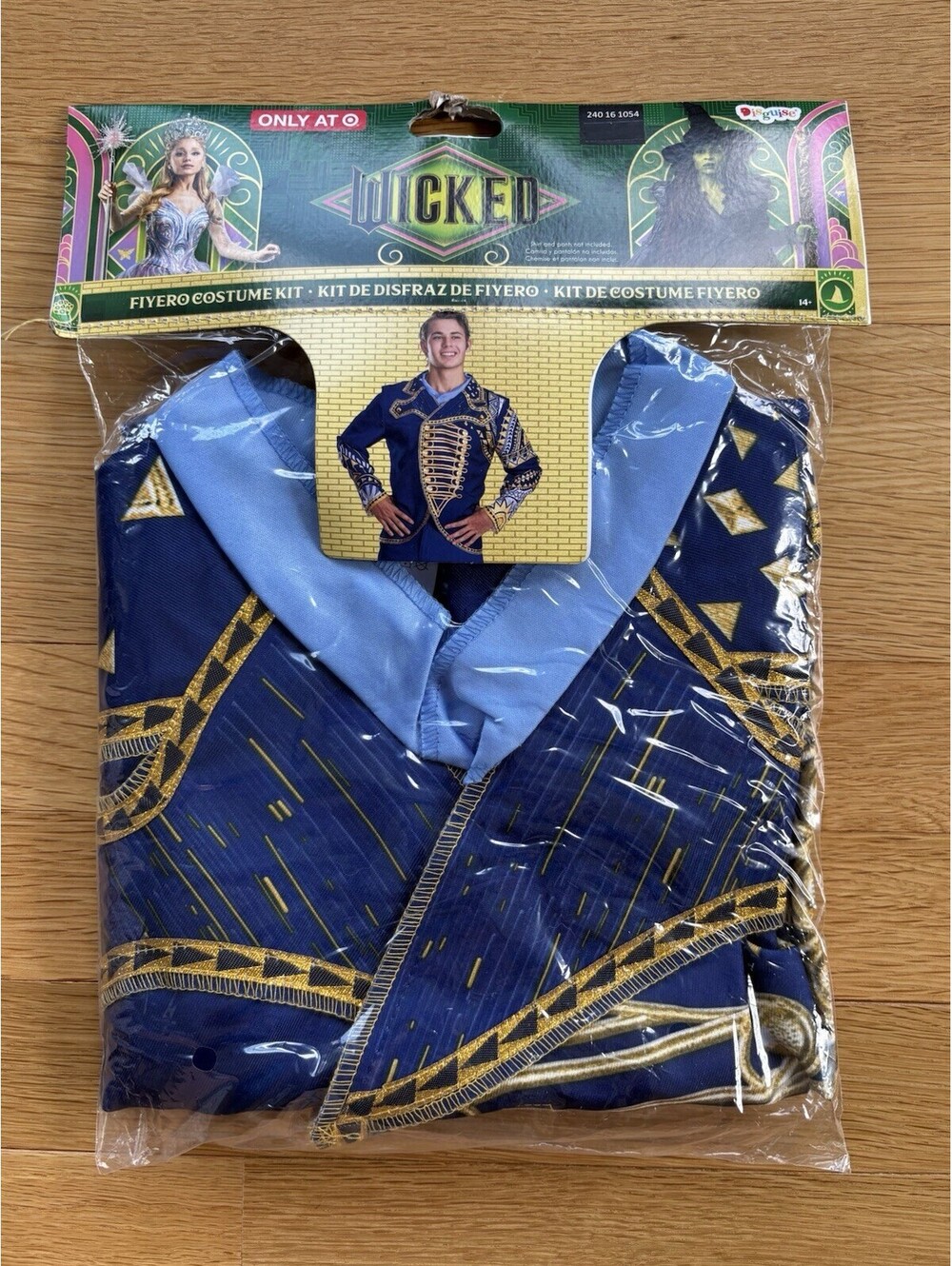Wicked Fiyero Adult Costume Jacket Mens 36-42 Standard 14+ Accessory Kit Blue